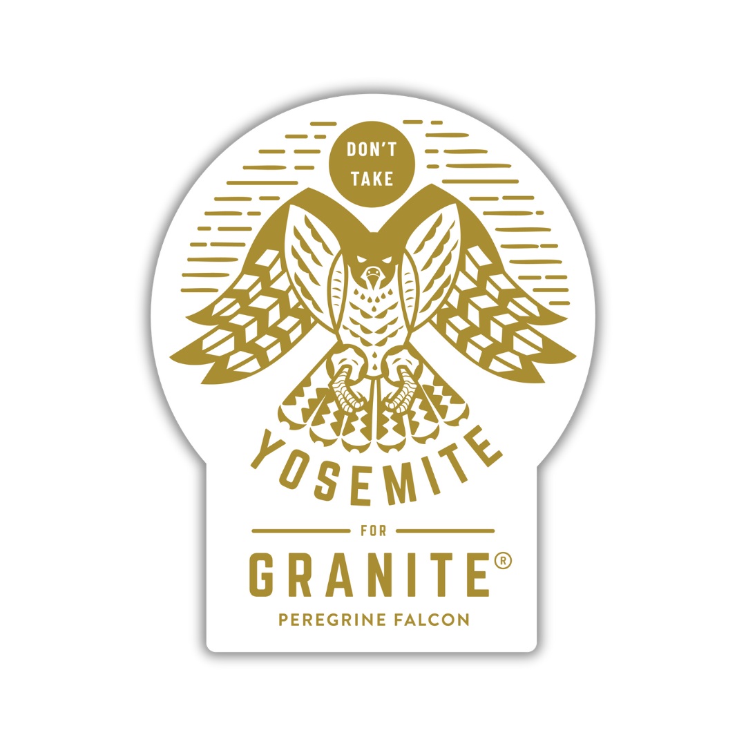 Peregrine Sticker - Gold