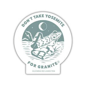 Red- Legged Frog Sticker - Blue