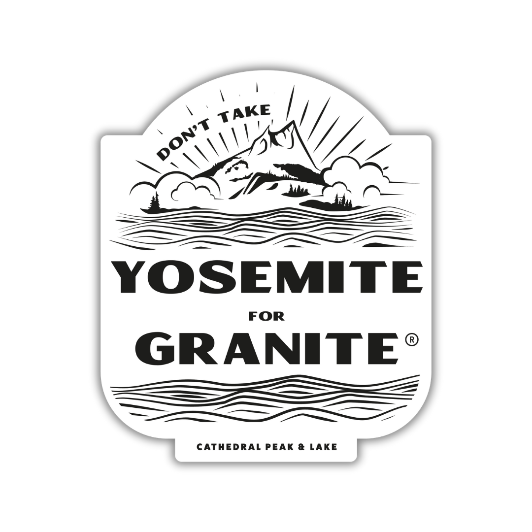 Cathedral Peak Sticker - Black