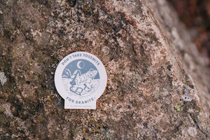 Red- Legged Frog Sticker - Blue